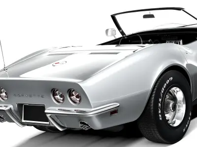 Chevrolet Corvette c3 1969 Convertible 3D model