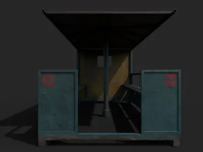 Old Children Car Low-poly 3D model