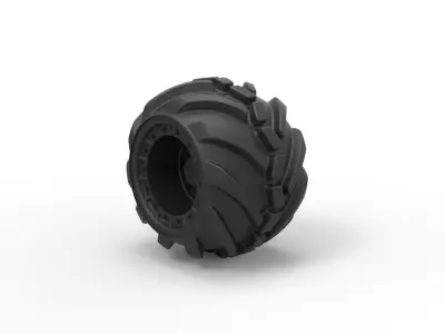 Offroad wheel 16 3D print model