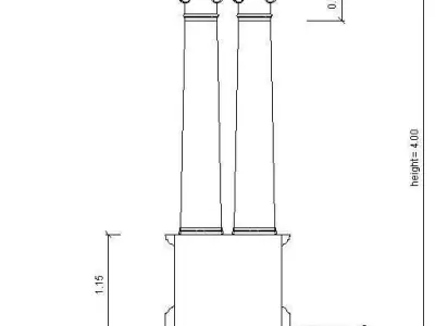 classic column parametric Free 3D model