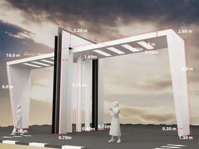 Decoration Gate Design a291  3D model