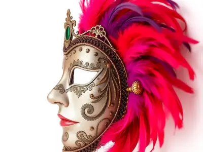Elegant Venetian Mask model pack Low-poly 3D model