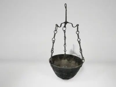 Ironpan medieval for torch UE4 Free low-poly 3D model