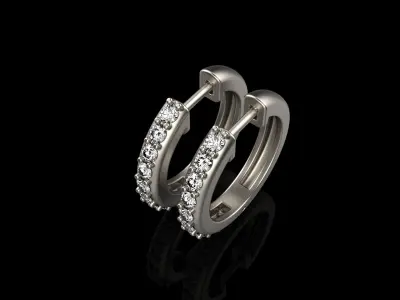 hoop earring model 580 3D print model