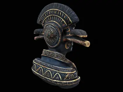 aztec sculpture 3D model