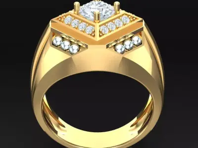 Luxury Men Rings Designs 5MR040 3D print model