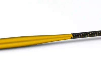 Baseball Bat Gold 3D model