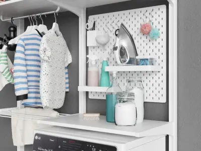 wall-mounted module Algot 12  washing machine 3D model