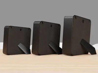 Curved Picture Frame with Dining Set 3D model