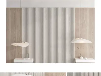 Decorative wall panel set 109 3D model