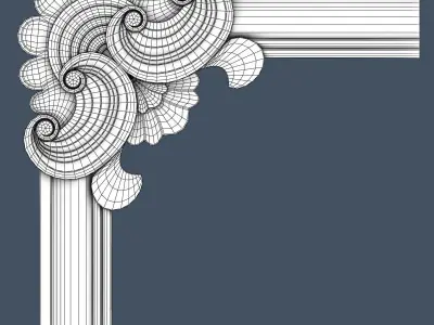 Molding Corner 3D model 5