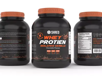Protein Powder 3D model