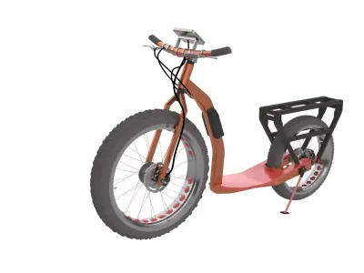 super realistic electric scooter Free 3D model