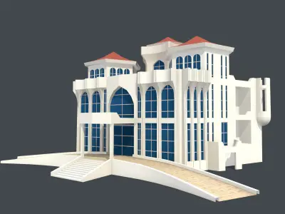Haunted Al Qasimi Palace 3D Low-poly 3D model