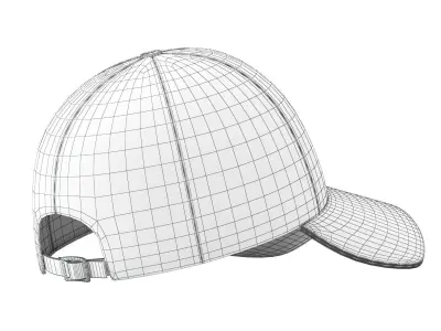 Baseball Cap 02 3D model