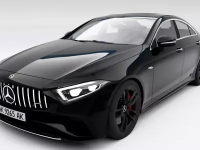 Mercedes-Benz CLS53 AMG 2022 Low-poly 3D model
