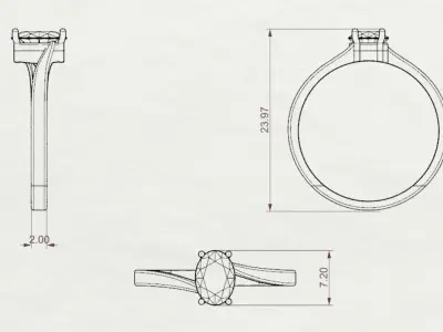 Nature Ring 3D print model