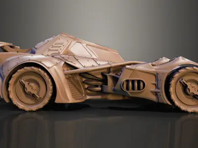 Batmobile Batman Car Tumbler  3D print model