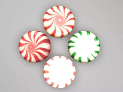 Peppermint Candies Set 3D model