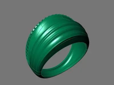 Women Ring Plain Ring Ready STL 3DM Models Womens Rings 3D print model 36
