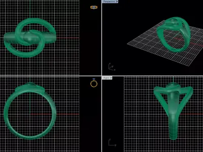 Minimal Abstract Ring 34 3D print model