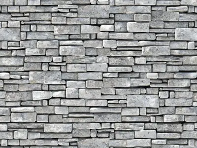 Wall stone clincer rock decor n2 3D model