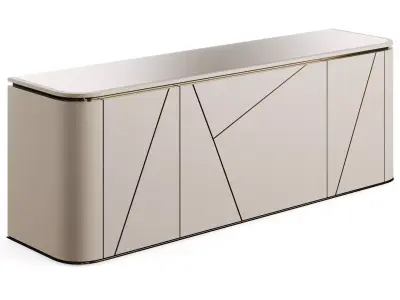FENDI ANTIUS 2021 LACQUER SIDEBOARD Low-poly 3D model