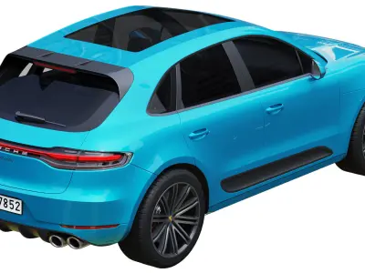 Porsche Macan Turbo 2020 3D model