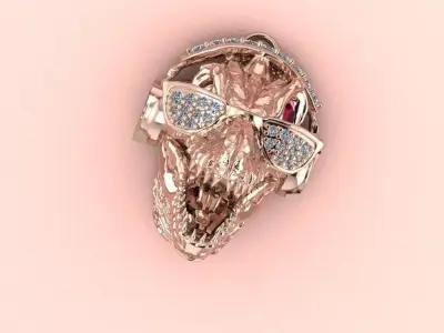 Cool T-rex Hip Hop pendant - for Him and Her 3D print model