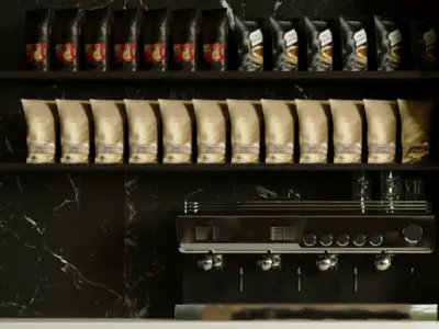 Luxury cafe 3D model