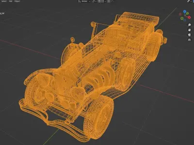 Last Gatsby Car 3D model