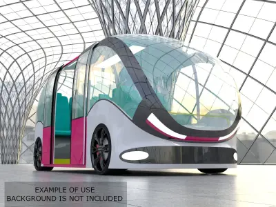 Shuttle minibus concept 2023 3D model