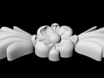 Central decor ornament for furniture 3D model 104