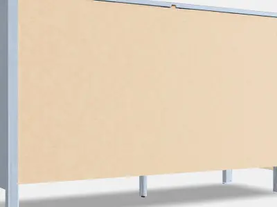 HEMNES Chest of 8 drawers Low-poly 3D model