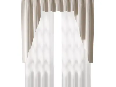Curtains 01 3D model