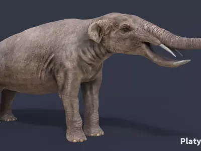 Extinct animals pack version 9 Low-poly 3D model