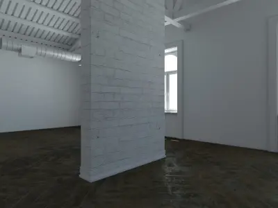 Scandinavian Loft interior 3D model