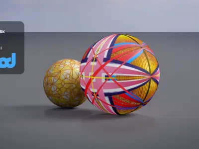 Traditional Japanese Handball 3D model