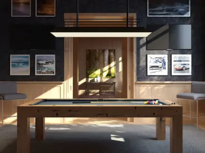 Billiard Room Scene 3D model