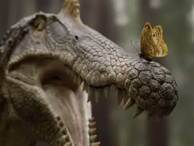 Spinosaurus bust for rendering 3D model