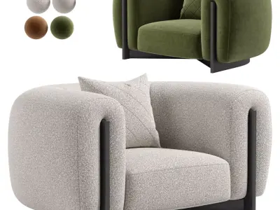 MINUIT ARMCHAIR BY STEPHANE PARMENTIER 3D model