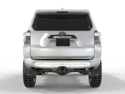 Toyota 4runner 2020 White Edition  3D model