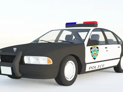 City Police Car  3D model