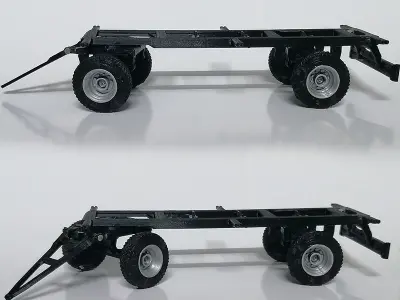 Trailer toy tractor 3D print model