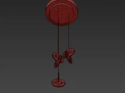 Cut out chandelier 3D model
