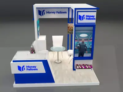 Booth Exhibition Stand a 652a 3D model