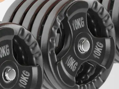 Gym Tools Fitness Body Building Set 09 3D model