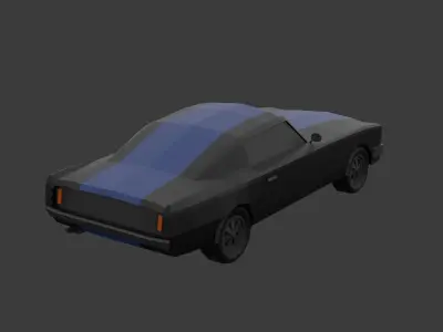 Muscle Car Low Poly Low-poly 3D model