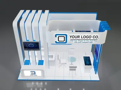 Booth Stand Exhibition a647a 3D model