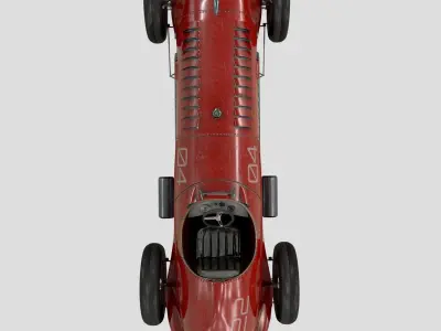 old racing cars 3D model